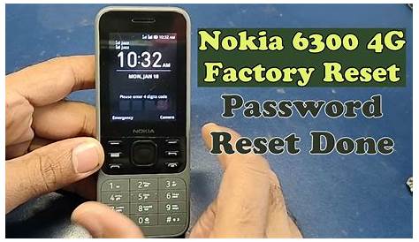 Factory Reset NOKIA 6300 4G, how to - HardReset.info