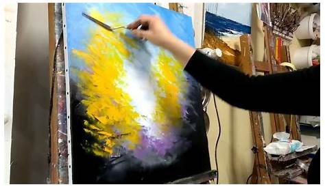 Faire Peinture Comment Une Abstraite Démonstration Vidéo