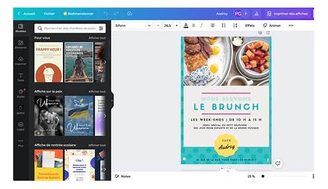 Affiche publicitaire à imprimer : créateur en ligne - Canva