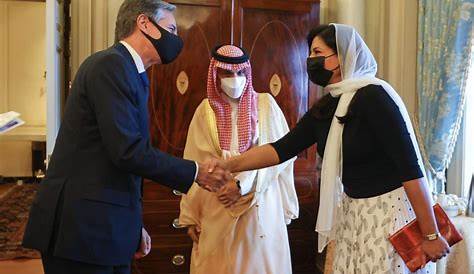 Saudi FM Prince Faisal bin Farhan, Ambassador Reema bint Bandar Meet