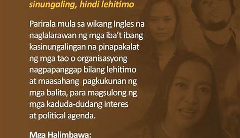Halimbawa Ng Fake News Sa Social Media Tagalog Sa Pilipinas - halimbawange