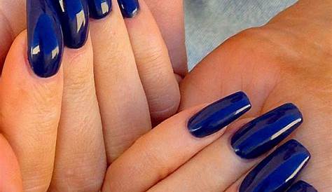 Fall Blue Nails Designs