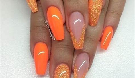 Fall Color Nails Gel Orange