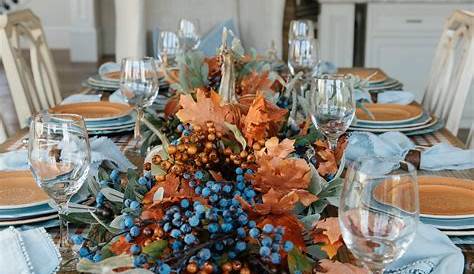 Fall Decor Ideas For The Home Blue And Orange