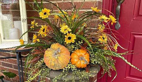 Fall Front Porch Decor Urns