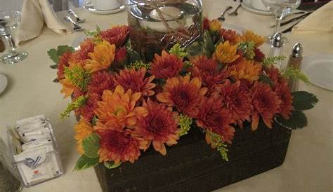 Fall Mum Centerpieces Table Decorations