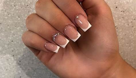 Fall Nail Inspo French Tip Square