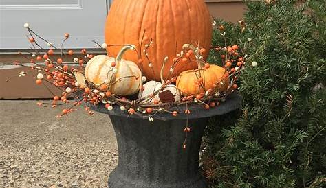 Fall Porch Decor Pots