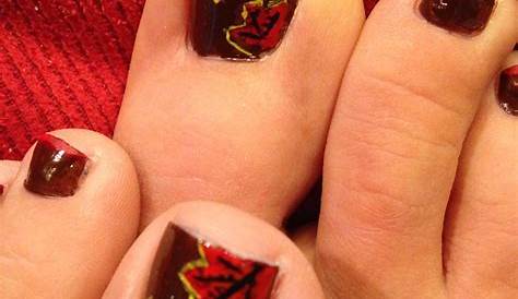 Fall Toe Nails Pedicures Autumn