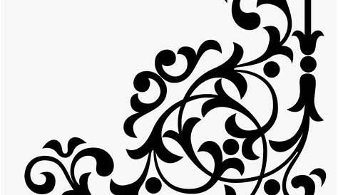 Elegant Decorative Corner Border Sticker