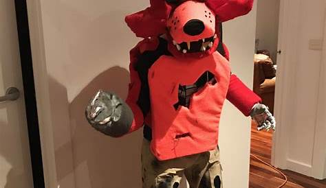 Nightmare Foxy Costume (mask and hook) by bschook5. | Foxy costume