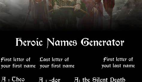 √ Cool Fantasy Names Male