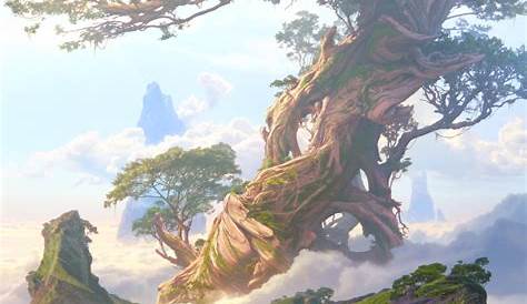 Fantasy art tree | tree picture fantasy landscape environment