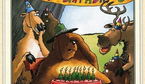 Far Side Happy Birthday card classic comic strip humor