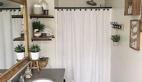 Awesome 36 Inspiring Small Farmhouse Bathroom Design Ideas | Cottage