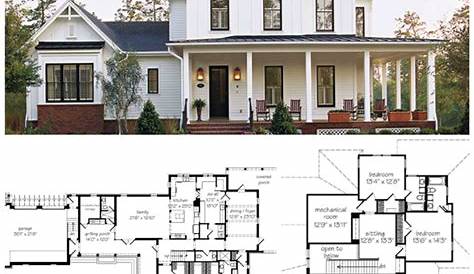 De 25+ bedste idéer inden for Farmhouse floor plans på Pinterest