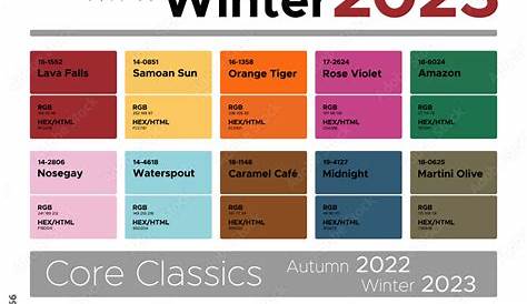 Fashion Colour Trends Winter 2023 Uk