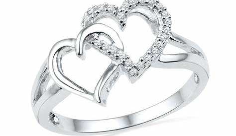 Fashion Double Heart Ring