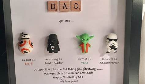 Star Wars Personalised Frame - Star Wars unique gift - Father's Day