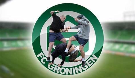 Download wallpapers Groningen FC, emblem, green white abstraction, 4k