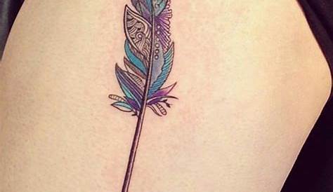 Indian Feather Arrow Tattoo Design
