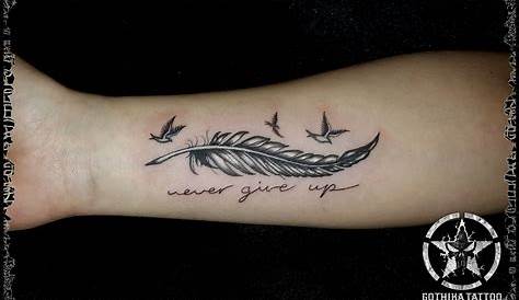 Feather and name | Color tattoo, Tattoo work, Tattoos