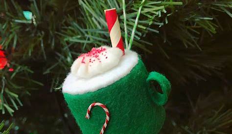Felt Hot Chocolate Christmas Ornaments
