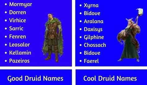 Unveiling The Enchanting World Of Female Druid Names: Discoveries And Insights