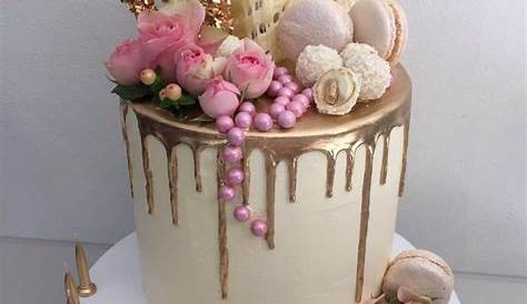 Thirtieth birthday cake rose gold | Modern birthday cakes, Elegant