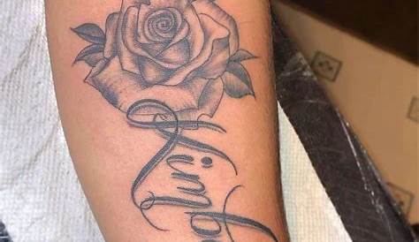 25 Beautiful Roses With Names Tattoo Ideas For Women | Rose tattoo with