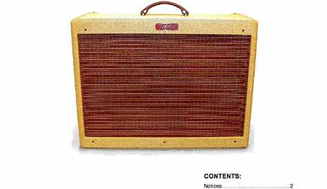 Download free pdf for Fender Blues Deluxe Reissue Amp manual