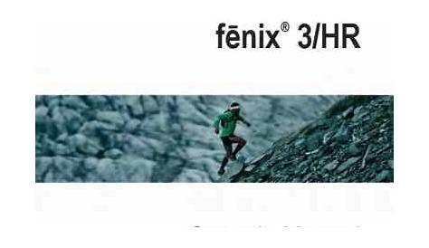 Fenix 3 User Manual