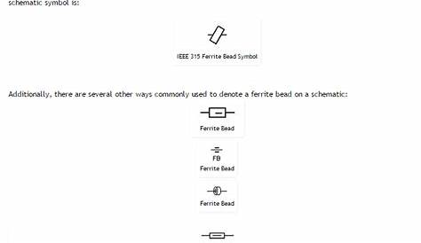 Ferrite Bead Schematic Symbol