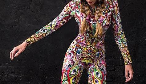 Festival Bodysuit Psychedelic Bodysuit RAve Outfit Woman Etsy