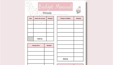 a printable budget sheet for families