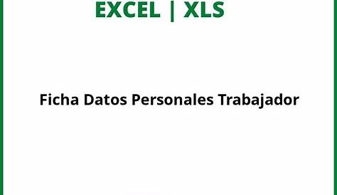 Modelo De Ficha De Personal De Una Empresa En Excel Blow Up Images