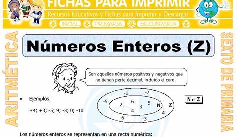 CONJUNTO DE LOS NUMEROS ENTEROS EJERCICIOS PDF | Actividades de