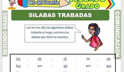 Ficha interactiva de Sílabas trabadas para tercero primaria. Puedes