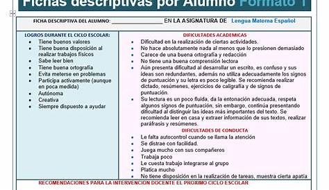 Fichas descriptivas | Education, Class activities, How to plan