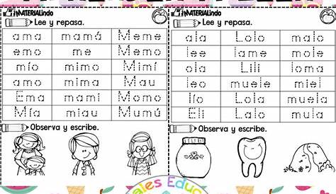 220 fichas para enseñar a leer y escribir – Imagenes Educativas