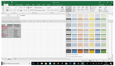 Partes y Funciones de Excel
