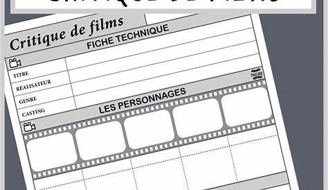 Fiche De Film A Imprimer À Le Journal Lecture La Parenthèse Imaginaire