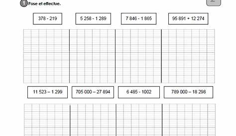 TOP43+ Exercices Maths Soustractions Cm1 Aperçu - Jesuscourse