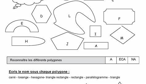 Fiche ce2 polygones