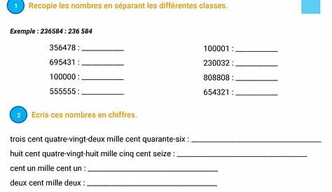 Exercices Numération Cm2 | Bout De Gomme serapportantà Exercice Cm2