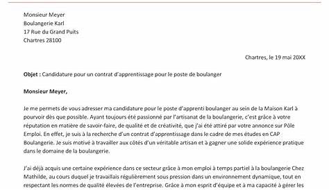 Exemple De Lettre De Candidature Pour Un Poste Vacant – fr.dujuz.com