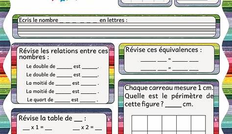 Sujet – Ce2 – Exercice – PDF à imprimer par Pass-education.fr