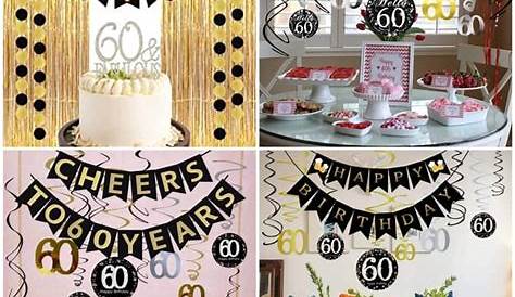 Decoración con globos para 60 cumpleaños | Fiesta de 60 años, Fiesta