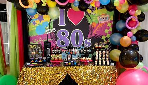Fiesta temática de los 80 s | 80s theme party, 80s party decorations
