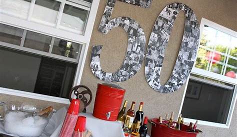 50 años deco hombre | Mens birthday party decorations, Birthday party
